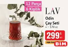 LAV ODİN ÇAY SETİ 12 PARÇA 6 KİŞİLİK